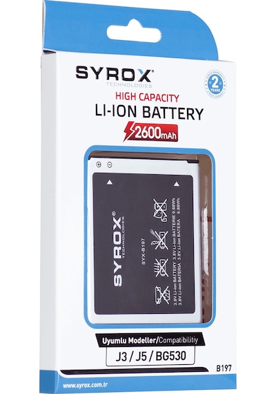 Syrox Samsung Uyumlu J3 / J5 / Bg530 Batarya B197