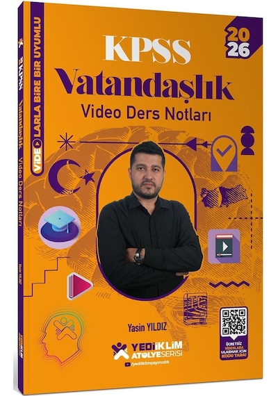 Yediiklim Yayınları 2026 Kpss Atölye Serisi Genel Kültür Vatandaşlık Video Ders Notları