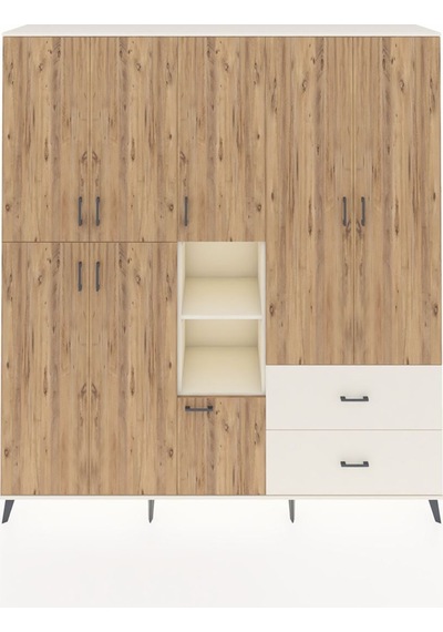 Hyperion Dolap 12 Raflı 2 Çekmeceli Tek Askılı 220x44x243 Aytaşı-çam/aytaşı Atlas Çam/aytası - Aytası Hyperion Dolap 12 Raflı 2 Çekmeceli Tek Askılı 220x44x243 Aytaşı-çam/aytaşı Atlas Çam/aytası - Aytası