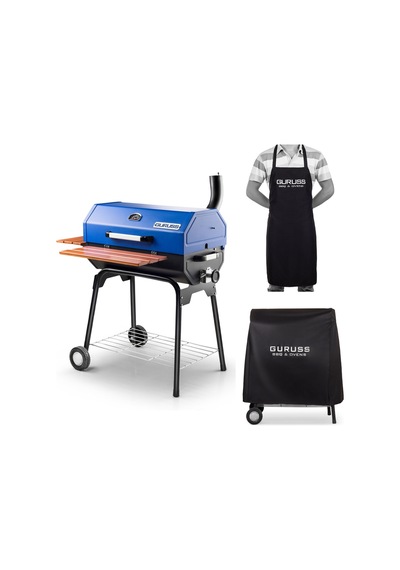 Guruss Cg-075 Kömürlü Barbekü Mangal + Kılıf + Önlük Gece Mavisi Model:grs23