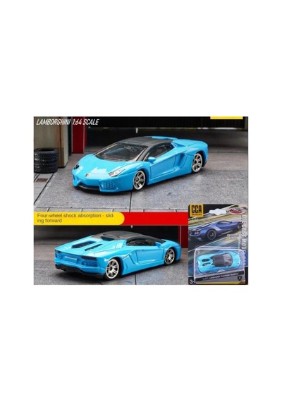 Lamborghini Aventador Roadster Blue 1/64 Model Araba