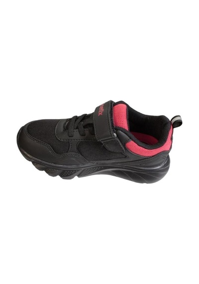 Kinetix Erkek Çocuk Siyah Gri Çırtlı Comfort Rahat Taban Sneaker Spor Ayakkabı 001
