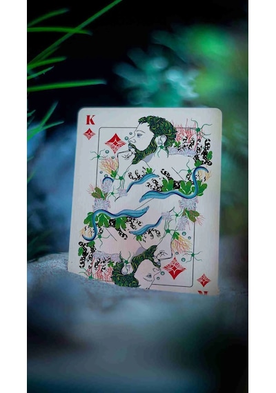 Onda V2 By Jocu Oyun İskambil Kartı - Kırmızı Coral