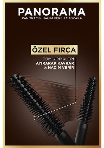 L'Oréal Paris Panorama Hacim Veren Maskara Kahverengi