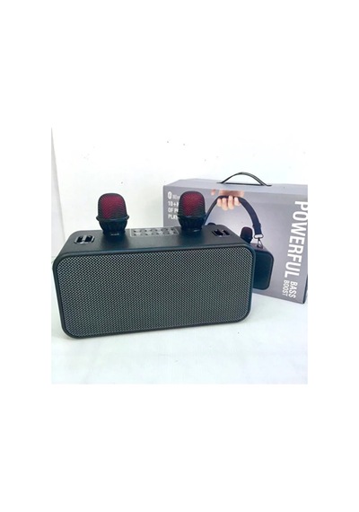 186pro Çift Kablosuz Mikrofonlu Bluetooth Speaker Şarjlı Taşınabilir Kablosuz Hoparlör 20w Party Speaker Hafıza Kartı Ve Usb Girişli Ses Bombası