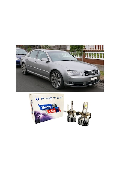Audi A8 D3 Kısa Far Ampulü H7 Mono Yeni Seri Beyaz 2002-2010