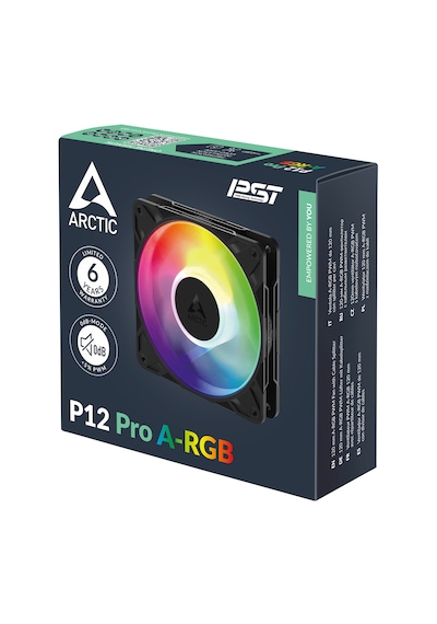 Arctic P12 Pro ARGB 120mm 3000RPM 77CFM Yüksek Performans Kasa Fanı (ACFAN00309A)