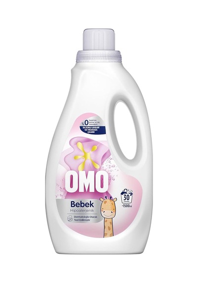 Omo Bebek Sıvı Çamaşır Deterjanı 1500 Ml X 4 Adet