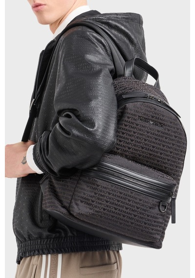 Emporio Armani Erkek Sırt Çantası Em001209 Af13823 U8168 Siyah Siyah