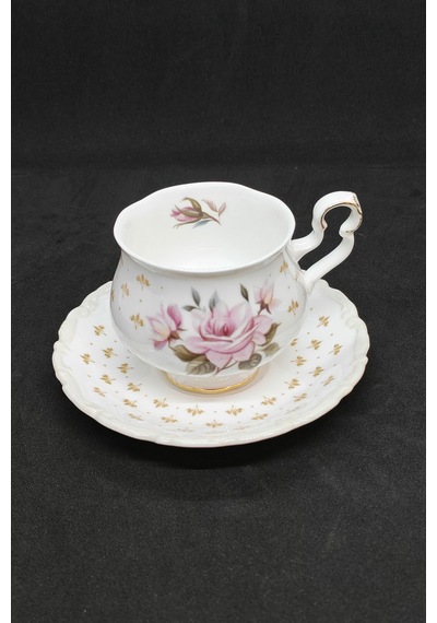 Marie Louise Bone China Kahve,çay Fincanı Ve Tabağı 120 Ml Krem