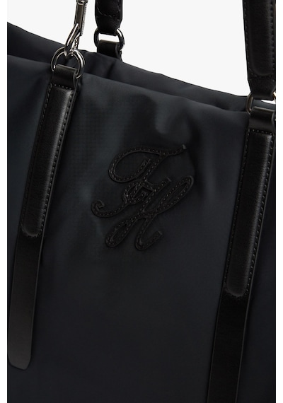 Tommy Hilfiger Th Elevated Nylon Siyah Tote Çanta-15492