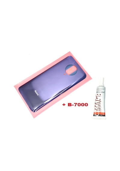 Tkgz Xiaomi Poco F2 Pro Arka Kapak Batarya Pil Kapağı Cam+b-7000 Mor