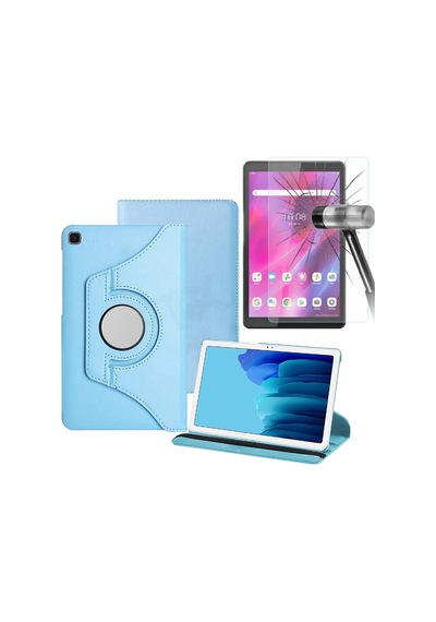 Casper Via S40/l40 Modelleri Uyumlu 360 Dönerli Tablet Kılıfı + Ekran Koruyucu Arka Kapak