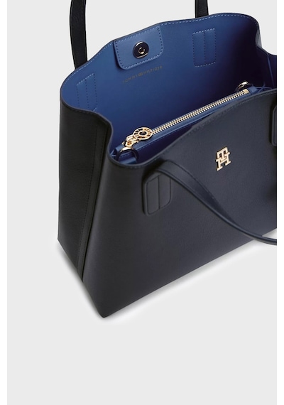 Tommy Hilfiger Logolu Çıkarılabilir Askılı Çanta Kadın Çanta Aw0aw18722 Dw6 Lacivert