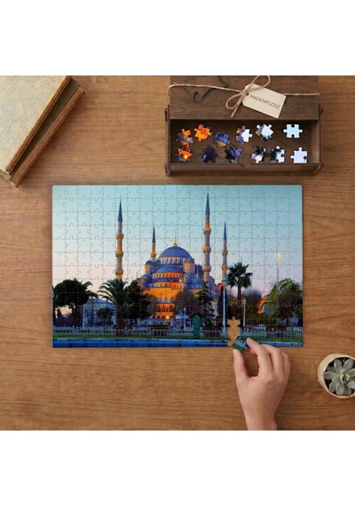 Sultanahmet Camii Tasarımı 240 Parça Ahşap Puzzle Ahşap Kutuda Mpy50002