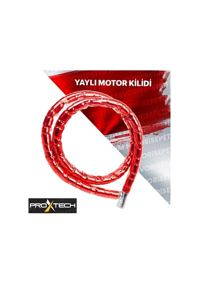 Profesyonel 150 Cm Motosiklet Kilidi Bisiklet Kilidi Yaylı Motor Kilidi