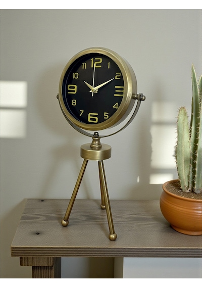 Büro Ev Ofis Hediyesi İçin Eskitme Vintage Tarz Masa Saati Diğer