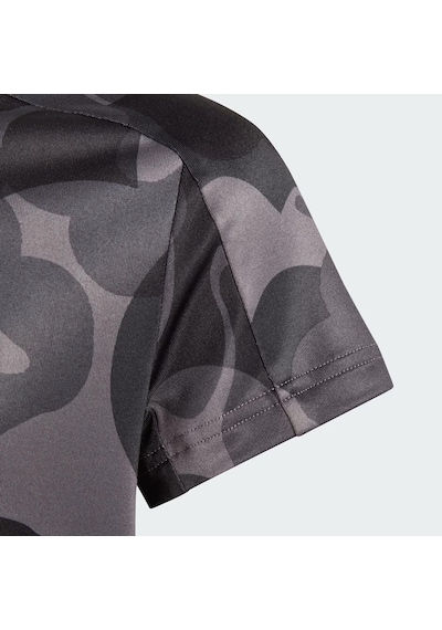 Adidas Essentials Aeroready Seasonal Print Crop Çocuk Tişört C-adııa3021c40a00 Siyah