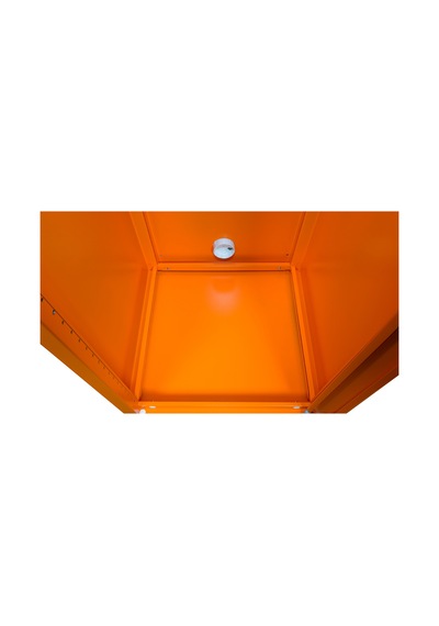 Alfafonet Ziglat Serisi Kilitli Metal Home Office Dolabı Metal Kapaklı Turuncu Ral 2004 450x1500x450 Mm