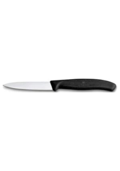 Victorinox 8Cm Sivri Uç Düz Soyma Bıçağı Turuncu