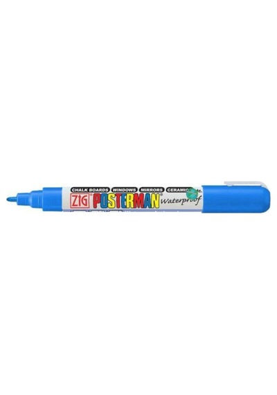 Posterman Waterproof Boyama Markeri Fine Uç 1 Mm Blue