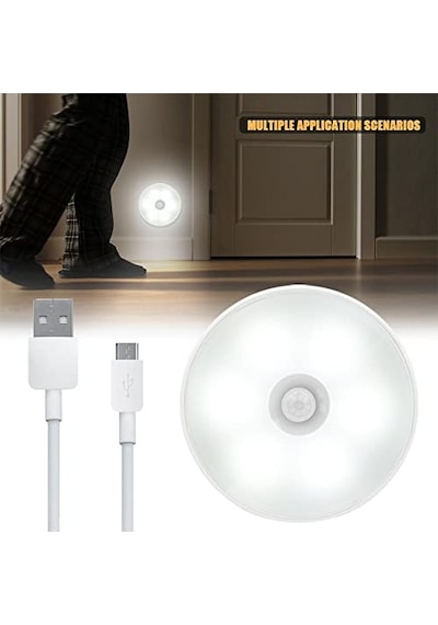 Sensörlü Usb Şarjlı Lamba Led Işık Sensörlü Lamp Gece Lambası Hareket Sensör Led Sensör Lamba Çok Renkli