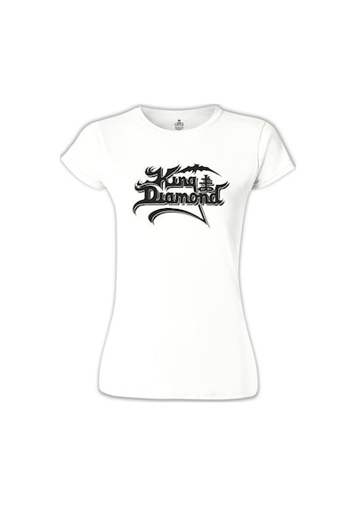 King Diamod - Logo Beyaz Kadın Tshirt 001