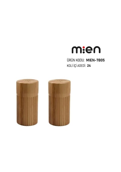 Mien Bambu Tuzlu Biberlik Mıen-7b05 Ahşap