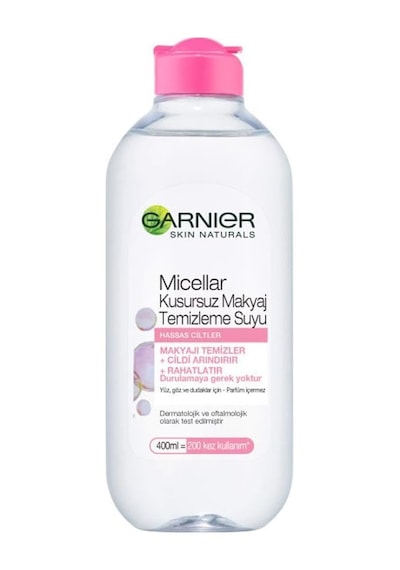 Micellar Makyaj Temizleme Suyu 400ml, 24 Saat Nemlendirme, Hassas Ciltler İçin