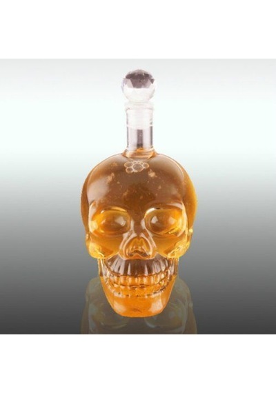 Periboia Crystal Head Kuru Kafa Cam Şişe Renkli