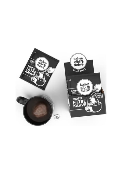 Pratik Filtre Kahve Sallama - 10'lu Güçlü Paket Çok Renkli