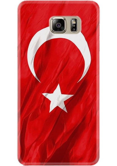 Samsung Uyumlu Galaxy S7 Kılıf Silikon Şanlı Türk Bayrağı 4 1401