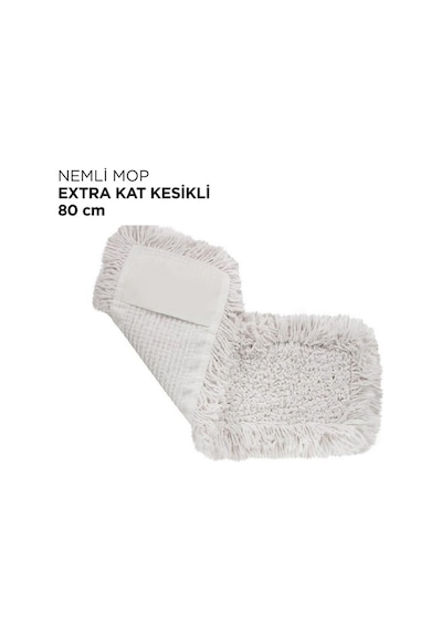 Yedek Nemli Mop 80cm Beyaz