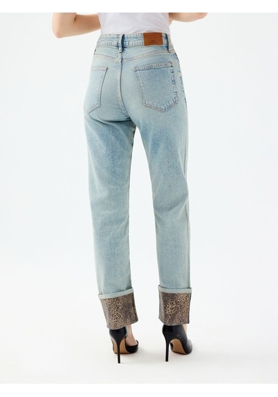 Comfort Straight Regular Fit Kadın Pantolon Denim