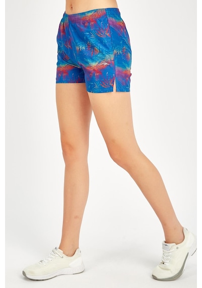Maraton Sportswear Regular Kadın Basic Saks Şort 19350-saks