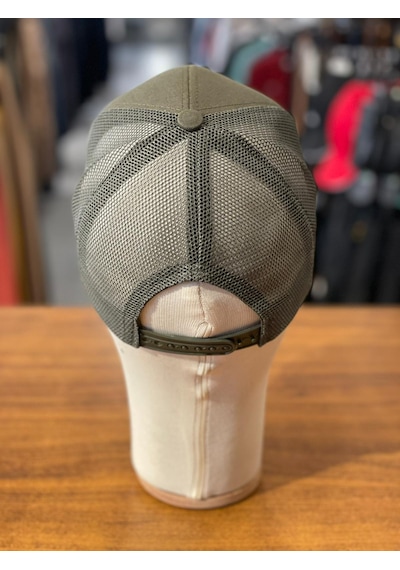 Hamze Türkiye Bayrak Nakışlı Pamuklu Unisex Cap Şapka Haki Yeşil