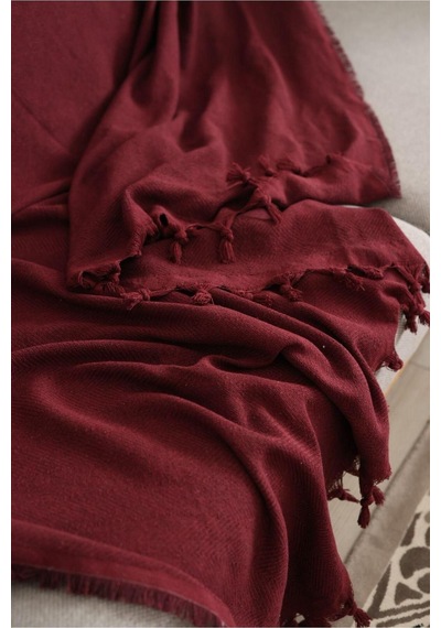 Bordo Koltuk Örtüsü Balık Sırtı Desen 180 210 Bordo
