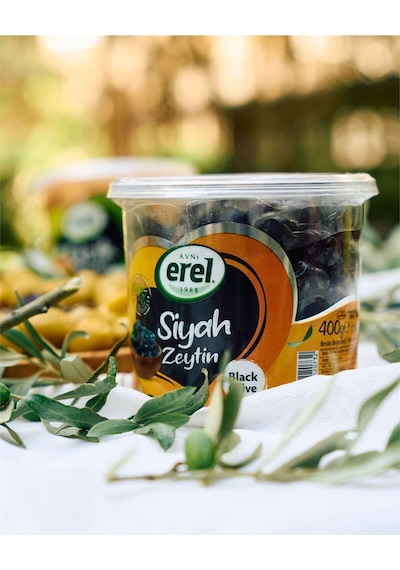 Avni Erel 400 G Pet Yağlı Siyah Zeytin