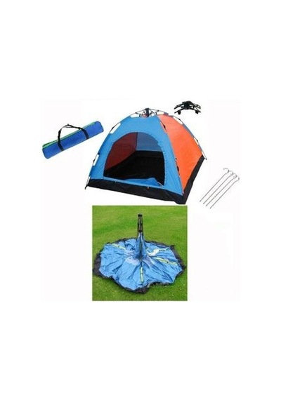 Gezgin Çadırı Kamp Malzemesi Outdoor Çadır Kampçadırı Su Geçirmez Otomatik Kurulum 4 Kişilik Belirtilmemiş