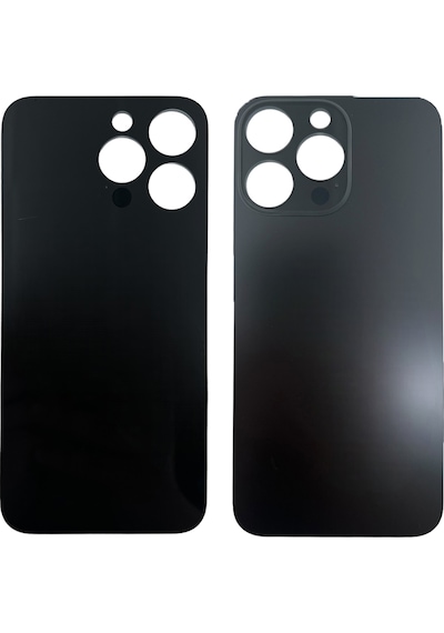 Teknonet Apple Uyumlu iPhone 15 Pro Max Geniş Kamera Camlı Batarya Kapağı - Beyaz Beyaz
