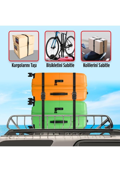 Tokalı Gergi Kayışı 250 Cm - 2 Adet