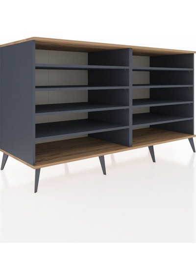 Kronos Konsol 8 Raflı 176x59x99 Antrasit-çam/antrasit Atlas Çam/antrasıt - Antrasıt Kronos Konsol 8 Raflı 176x59x99 Antrasit-çam/antrasit Atlas Çam/antrasıt - Antrasıt