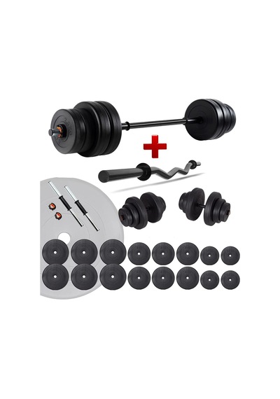 Spor 108 Kg Z Bar Halter Seti Ve Dambıl Seti Ağırlık Fitness Seti