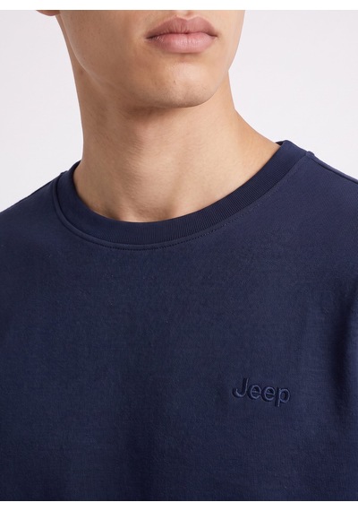 Jeep Lacivert Erkek Sweatshirt J5wm-swt7390 Koyu Lacivert