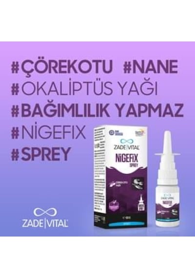 Zade Vital Nigefix Nazal Sprey 10 Ml