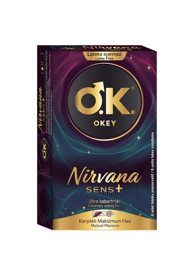 Nirvana Sens Prezervatif 8 Adet Açık Kahverengi