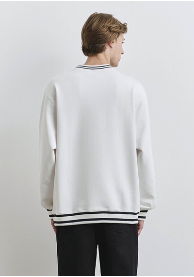 Mavi Kırık Beyaz Erkek Sweatshirt M0s10378-70057 Kırık Beyaz