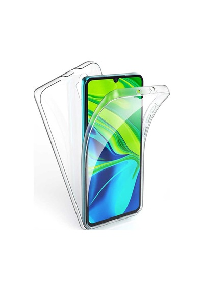 Xiaomi Redmi 9T Kılıf Zore Enjoy 360 Derece Tam Kaplayan Silikon Renksiz