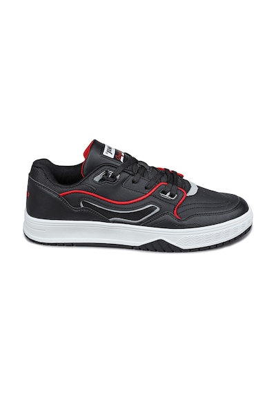 Jump 28520 Siyah - Beyaz Erkek Sneaker Günlük Spor Ayakkabı Siyah - Kırmızı