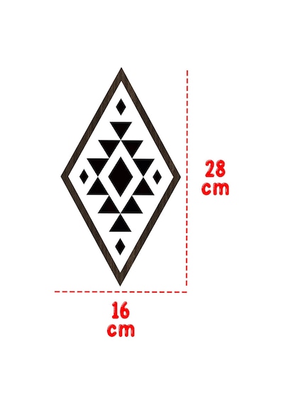 Dekorize Mdf 4 Parça 3 Mm Çerçeve Görünümlü Bohem Tablo 16283 28 X 4